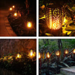 12 LED Light Solar Powered Flame Torch Outdoor Decorative Light_8