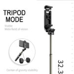 4-in-1 Universal Foldable Bluetooth Monopod- Battery Powered_2