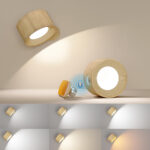 360° Rotatable Dimmable Touch Control Magnetic Ball Light LED Wall Sconce - USB Rechargeable_3